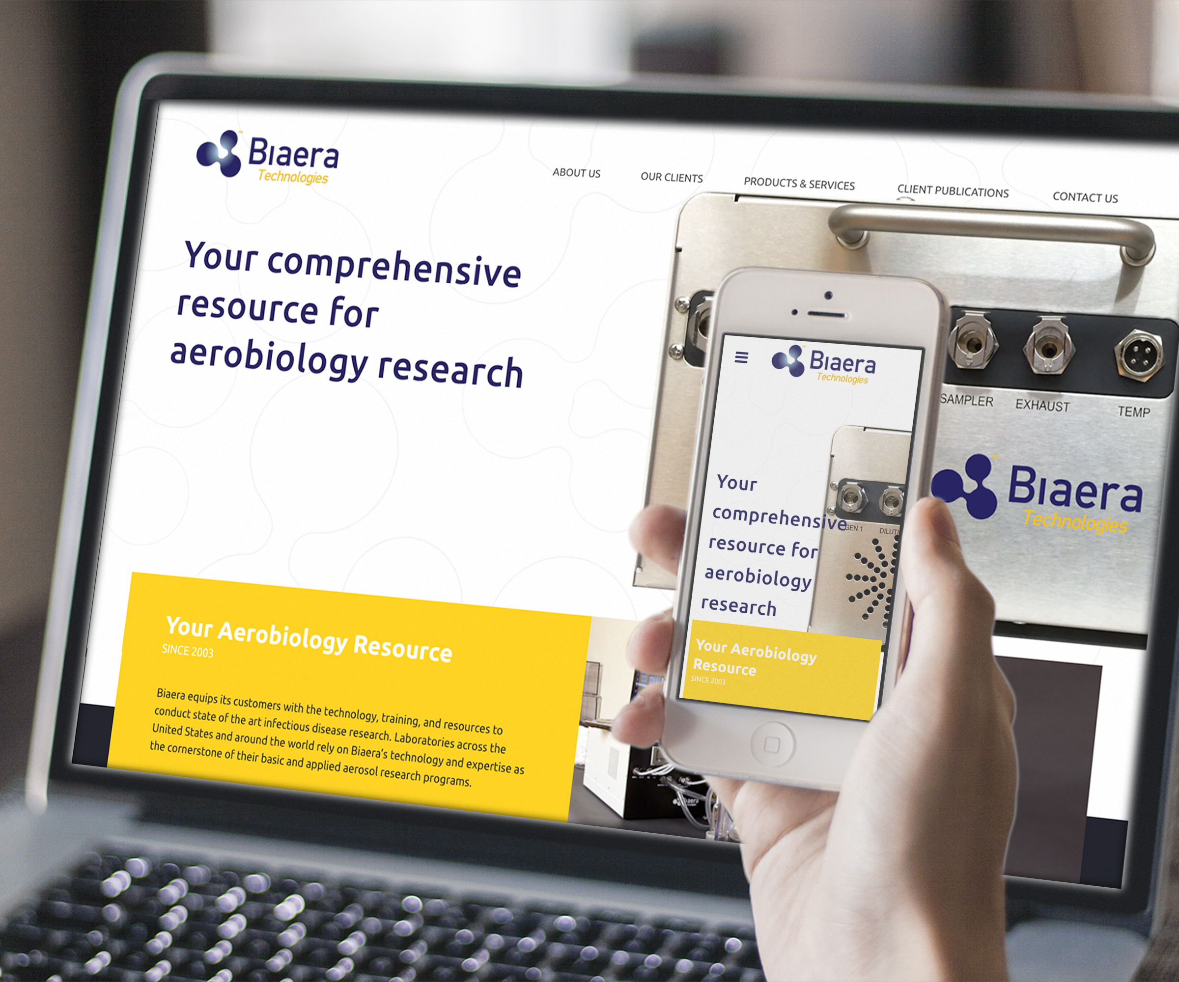website mockup